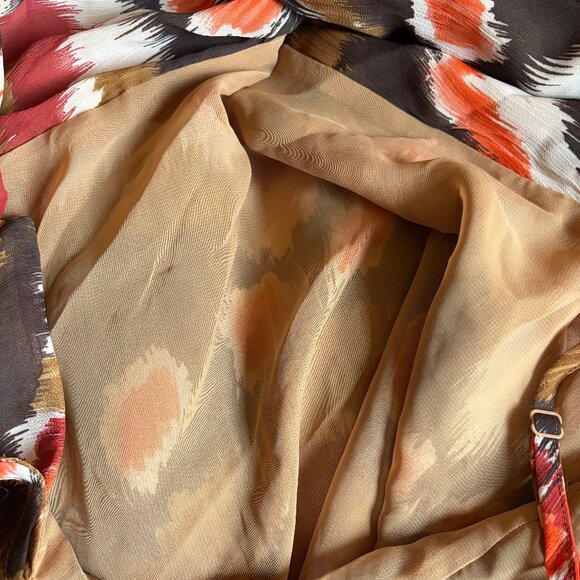 Lane Bryant Women’s Cami Tie Front Multi Color Spaghetti Strap Top | Sz 16 - Picture 7 of 13